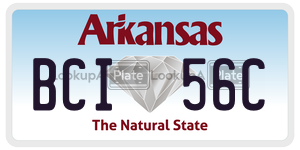 BCI56C  license plate in AR