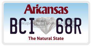 BCI68R  license plate in AR