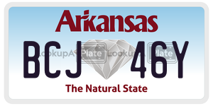 BCJ46Y  license plate in AR