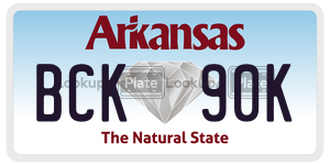 BCK90K  license plate in AR