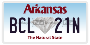 BCL21N  license plate in AR