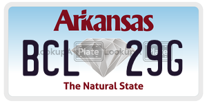 BCL29G  license plate in AR