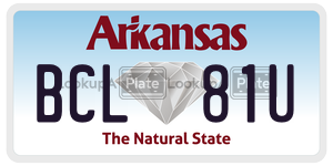 BCL81U  license plate in AR