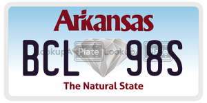BCL98S  license plate in AR