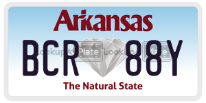 BCR88Y  license plate in AR