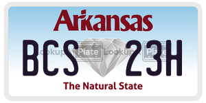 BCS23H  license plate in AR