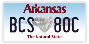 BCS80C  license plate in AR