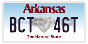 BCT46T  license plate in AR