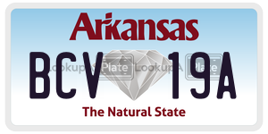 BCV19A  license plate in AR