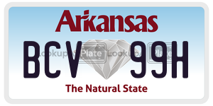 BCV99H  license plate in AR