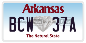 BCW37A  license plate in AR