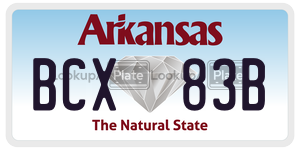 BCX83B  license plate in AR