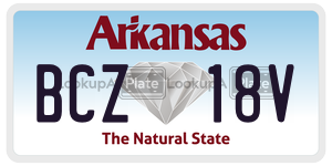BCZ18V  license plate in AR