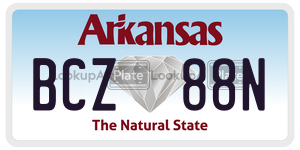 BCZ88N  license plate in AR