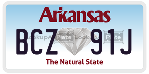 BCZ91J  license plate in AR