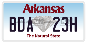 BDA23H  license plate in AR