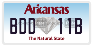 BDD11B  license plate in AR