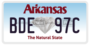 BDE97C  license plate in AR