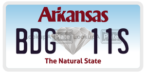 BDG11S  license plate in AR