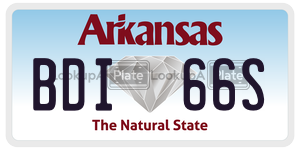 BDI66S  license plate in AR