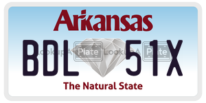 BDL51X  license plate in AR
