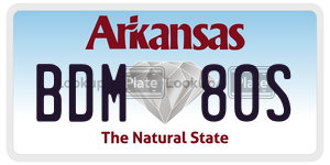 BDM80S  license plate in AR