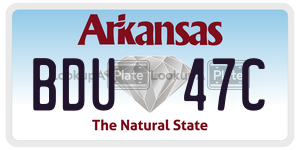 BDU47C  license plate in AR