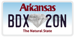 BDX20N  license plate in AR