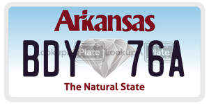 BDY76A  license plate in AR
