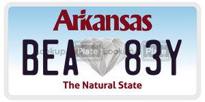 BEA83Y license plate in Arkansas