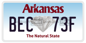 BEC73F  license plate in AR
