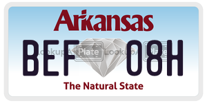 BEF08H  license plate in AR