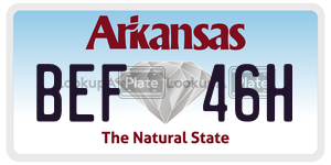 BEF46H  license plate in AR