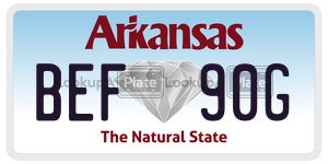 BEF90G  license plate in AR