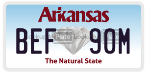 BEF90M  license plate in AR