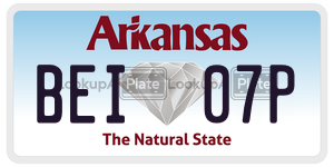 BEI07P  license plate in AR