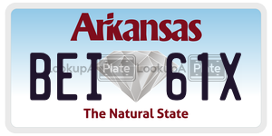 BEI61X  license plate in AR