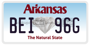 BEI96G  license plate in AR