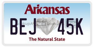 BEJ45K  license plate in AR