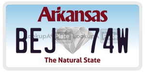 BEJ74W  license plate in AR