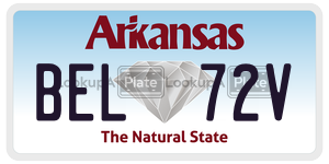 BEL72V  license plate in AR