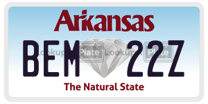 BEM22Z  license plate in AR