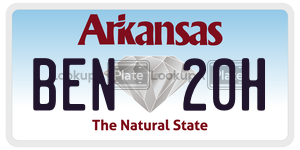 BEN20H  license plate in AR