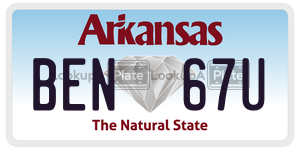 BEN67U  license plate in AR