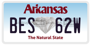 BES62W  license plate in AR