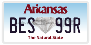 BES99R  license plate in AR