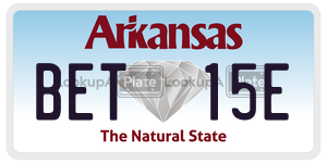 BET15E  license plate in AR