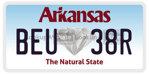 BEU38R  license plate in AR