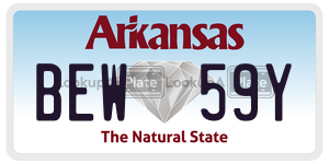 BEW59Y license plate in Arkansas