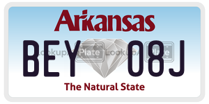 BEY08J  license plate in AR